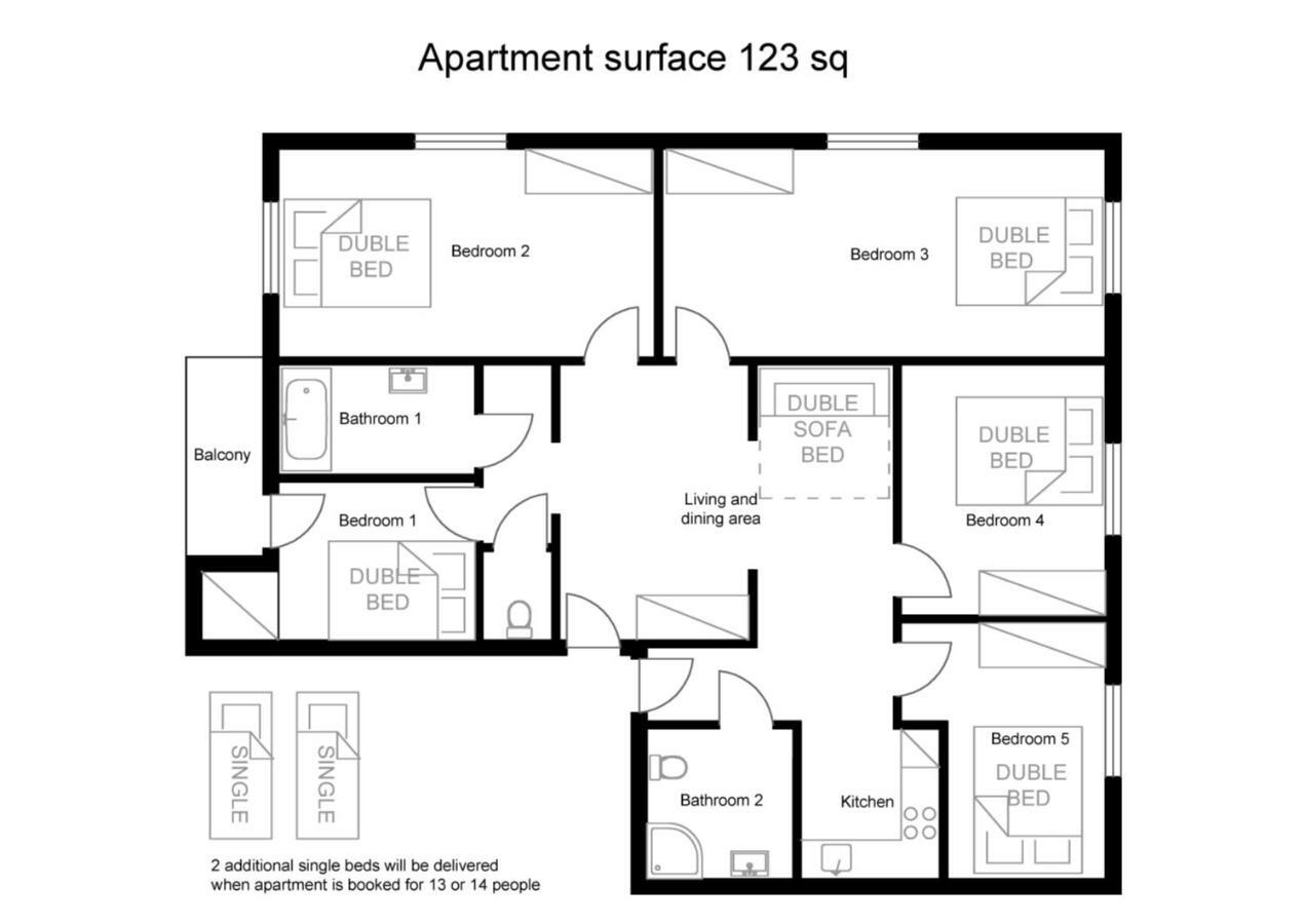 Modern Apartments Krakow Luaran gambar